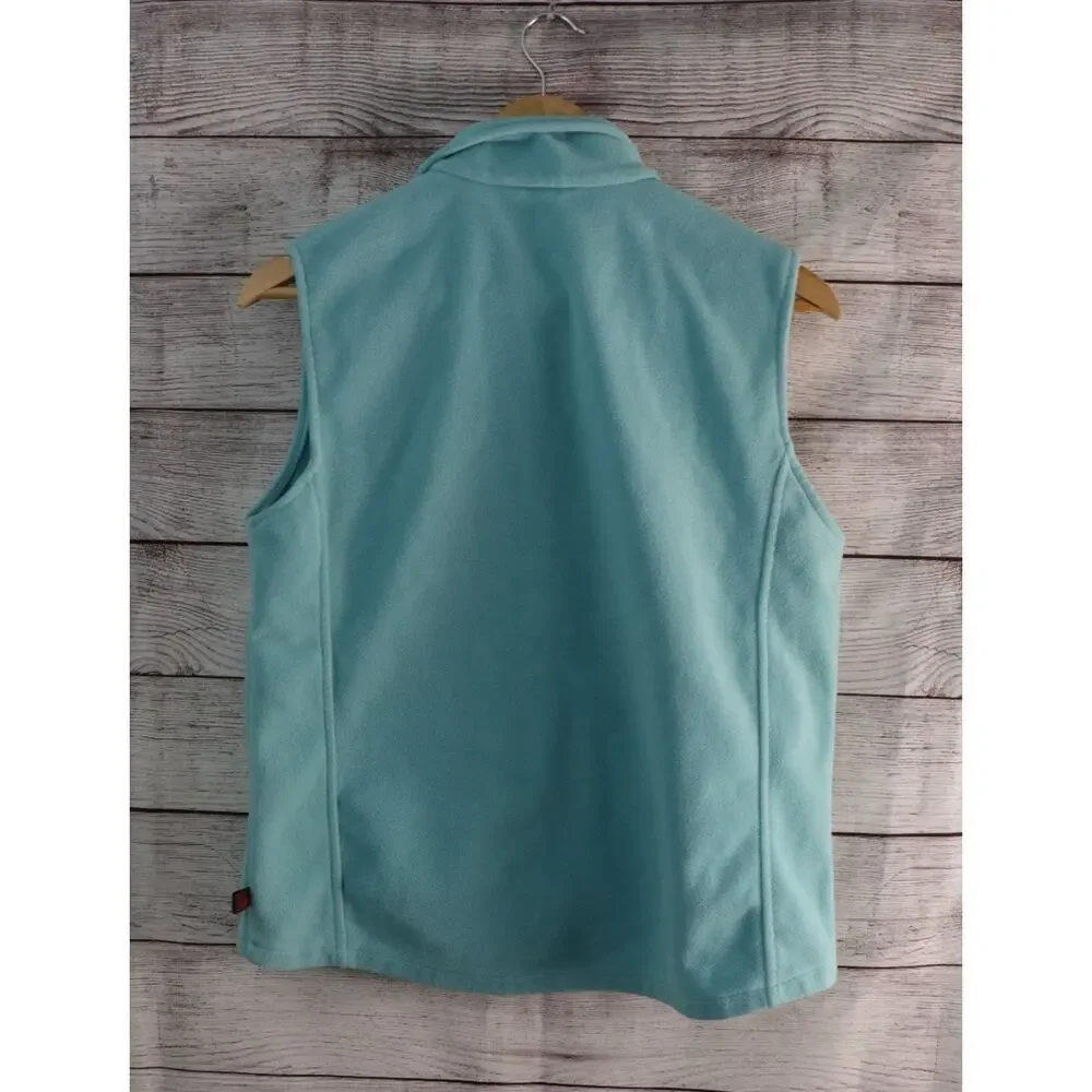 Woolrich Medium Blue Zip Up Jacket Vest - Picture 5 of 5